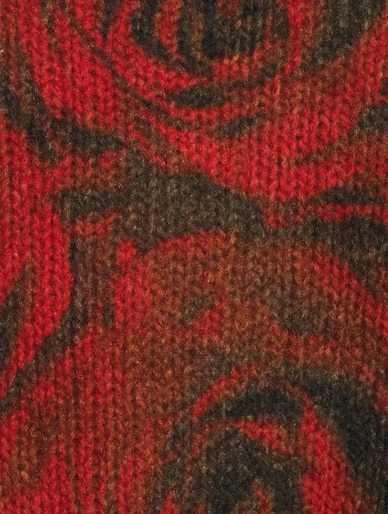 Tibba Rose Jacquard Sweater