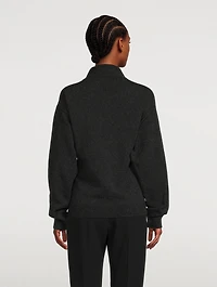 Tierney Wool Side-Tie Cardigan