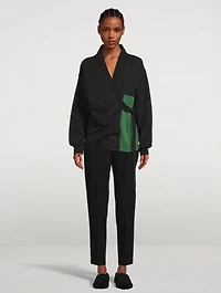 Tierney Wool Side-Tie Cardigan