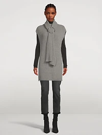 Tina Knit Tunic With O-Ring Scarf