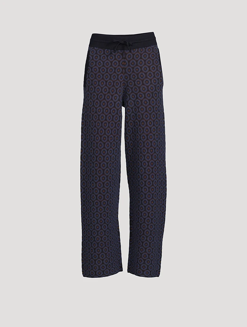 Tindra Jacquard Wool Trousers
