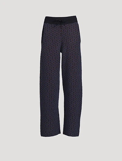 Tindra Jacquard Wool Trousers