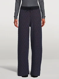 Tindra Jacquard Wool Trousers