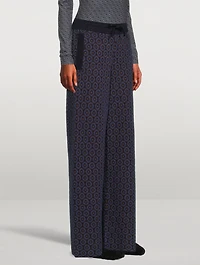 Tindra Jacquard Wool Trousers