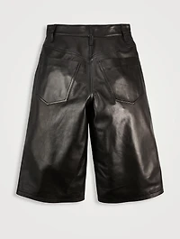 Leather Bermuda Shorts