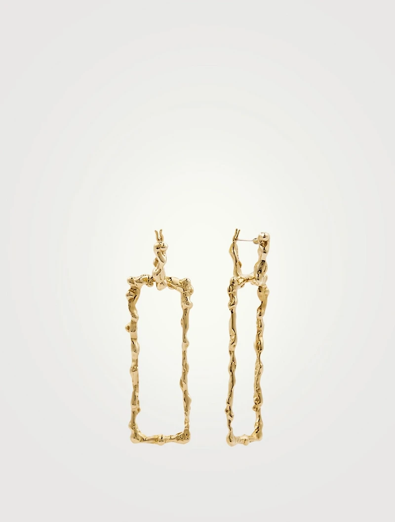Lava Bronze Drop Earrings