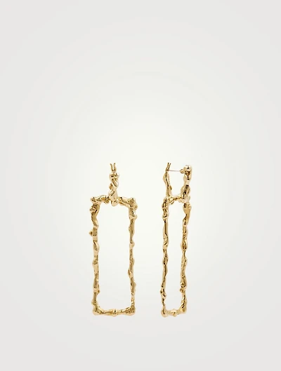 Lava Bronze Drop Earrings