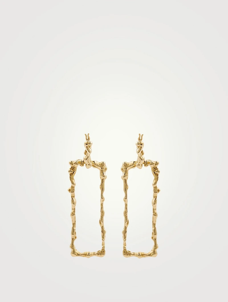 Lava Bronze Drop Earrings