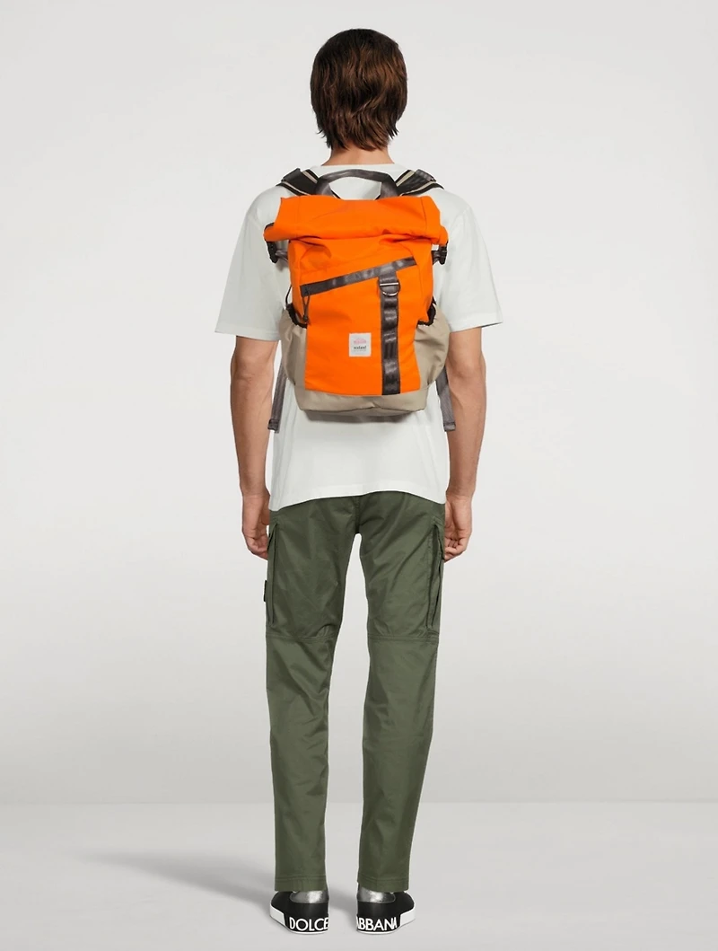 Rowlie_30 Upcycled Canvas Rolltop Backpack