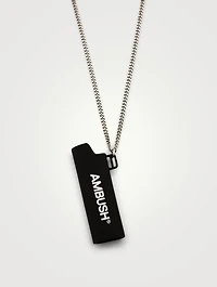 Lighter Case Necklace With Logo