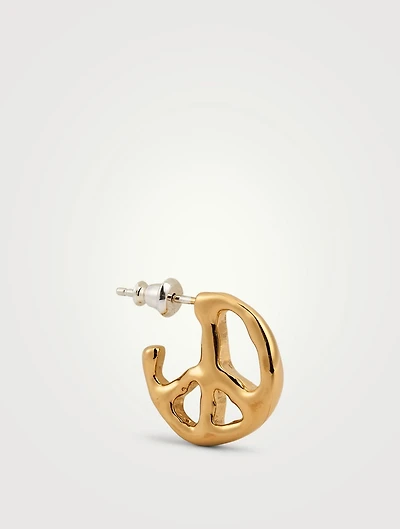 Sterling Silver Peace Earring