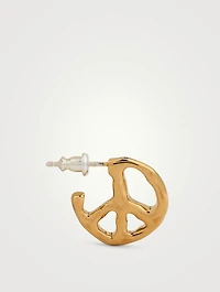 Sterling Silver Peace Earring