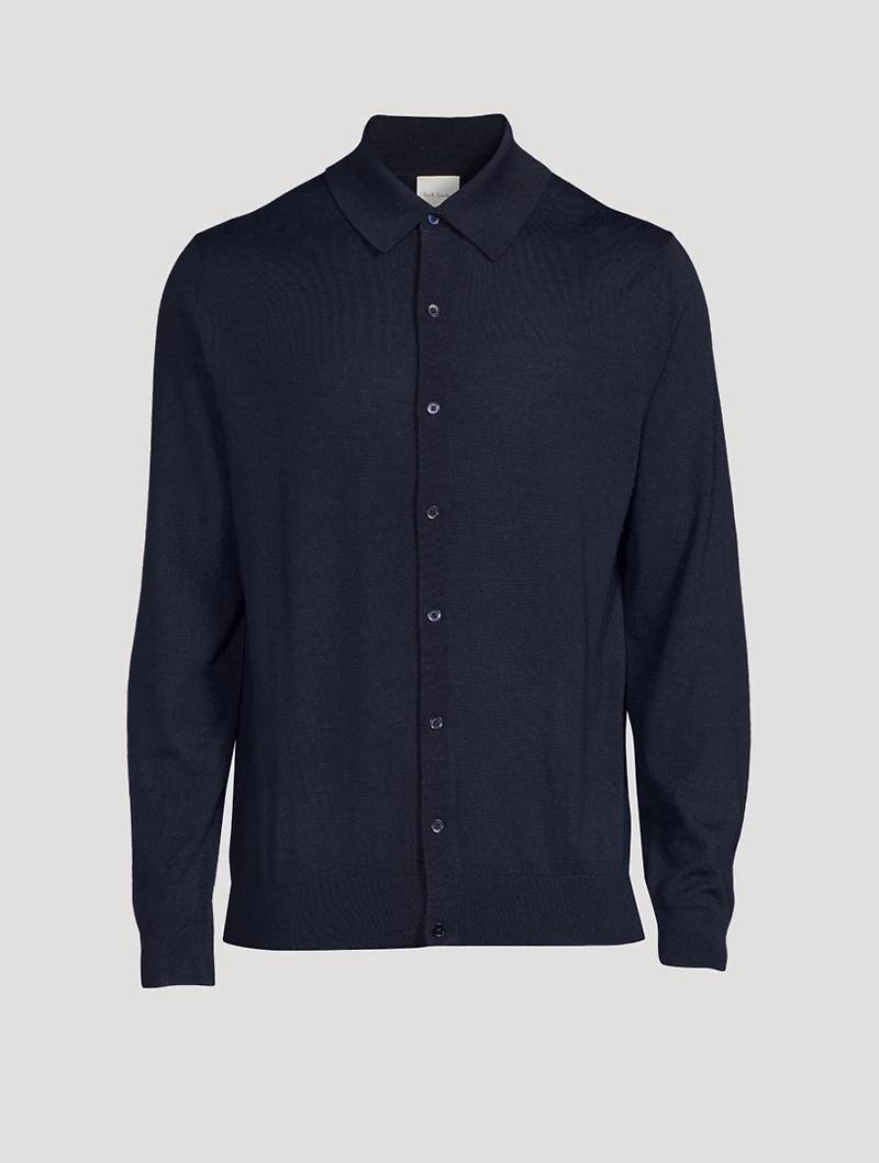 Wool Buttoned Cardigan