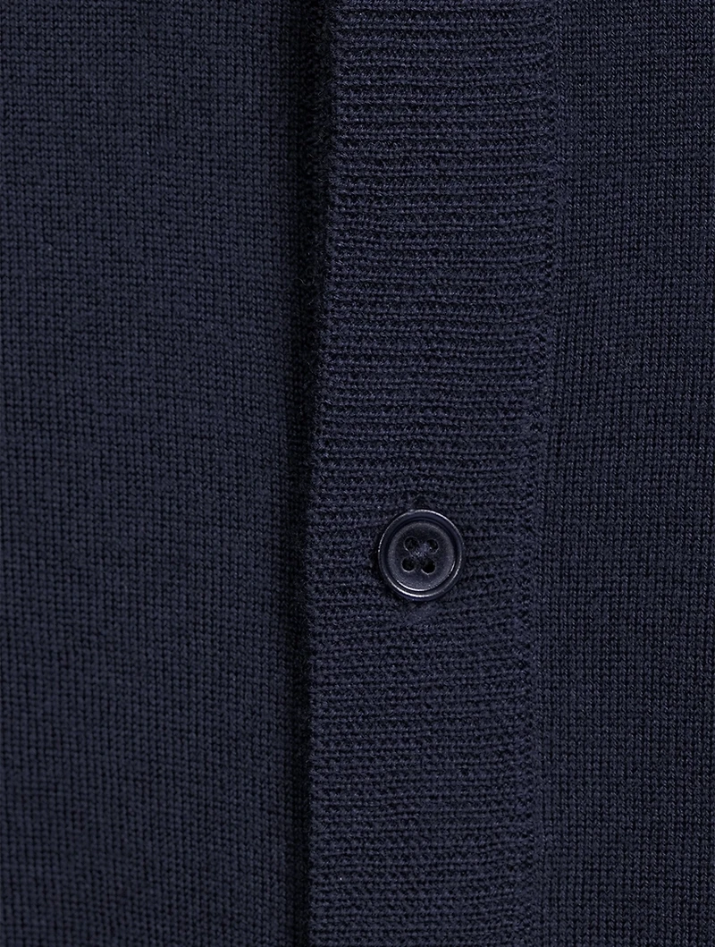 Wool Buttoned Cardigan