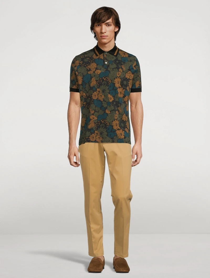 Organic Cotton-Blend Slim-Fit Pants