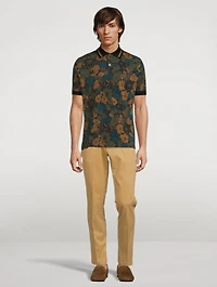 Organic Cotton-Blend Slim-Fit Pants