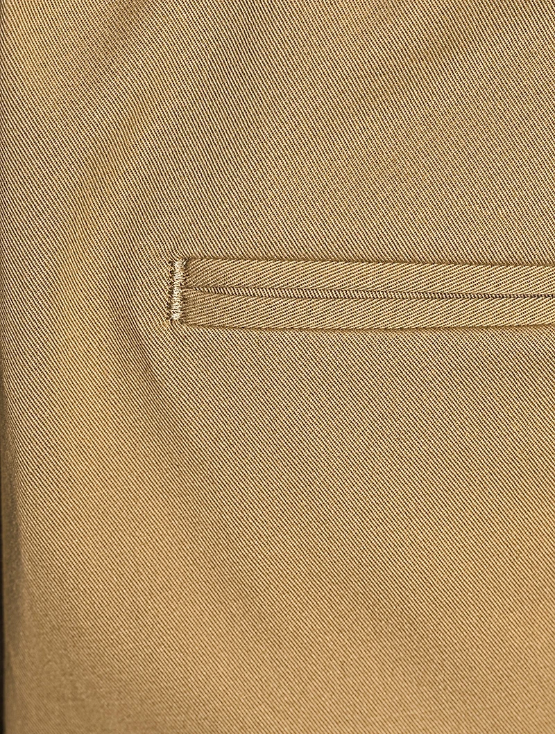 Organic Cotton-Blend Slim-Fit Pants