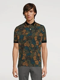 Cotton Polo Shirt Archive Floral Print