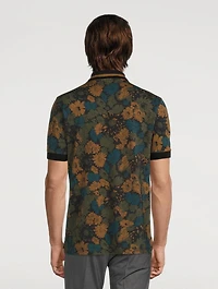 Cotton Polo Shirt Archive Floral Print