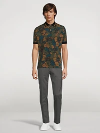 Cotton Polo Shirt Archive Floral Print