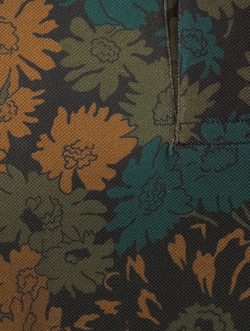 Cotton Polo Shirt Archive Floral Print