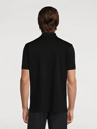 Slim-Fit Polo Shirt With Artist Stripe Placket
