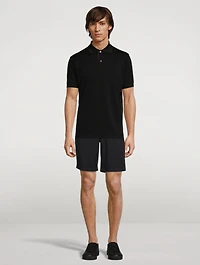 Slim-Fit Polo Shirt With Artist Stripe Placket
