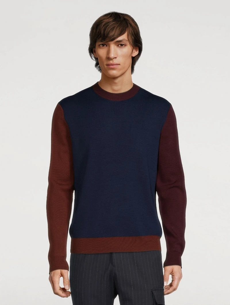 Wool Colourblock Sweater