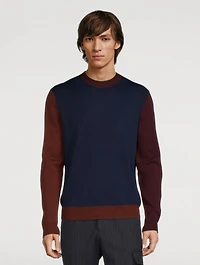 Wool Colourblock Sweater
