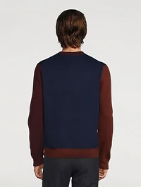 Wool Colourblock Sweater