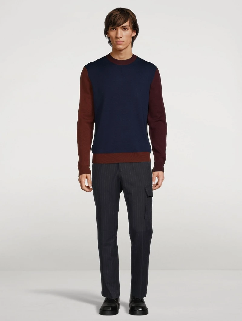 Wool Colourblock Sweater