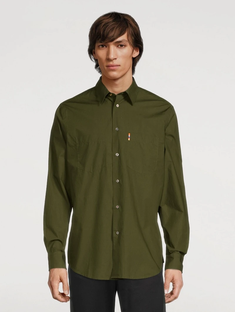 Cotton Poplin Tailored Shirt