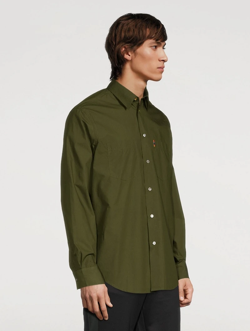 Cotton Poplin Tailored Shirt