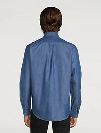 Cotton-Blend Chambray Shirt