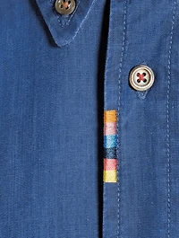 Cotton-Blend Chambray Shirt