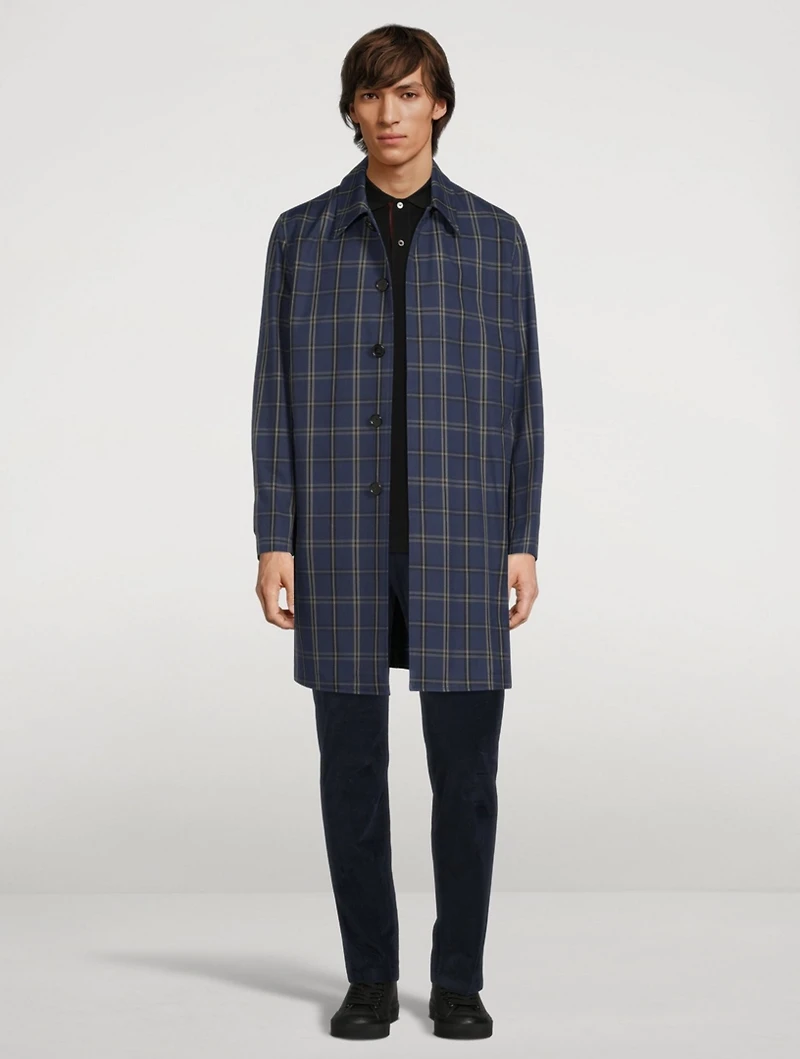 Mac Cotton Coat Check Print