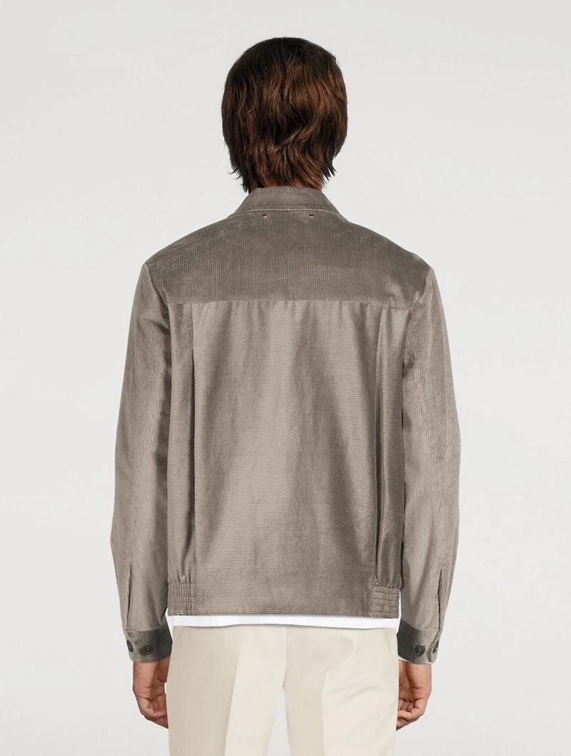 Cotton And Cashmere Corduroy Jacket