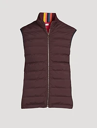 Damson Mixed Media Down Vest