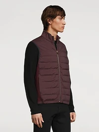 Damson Mixed Media Down Vest