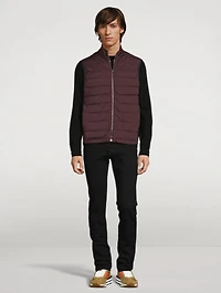 Damson Mixed Media Down Vest