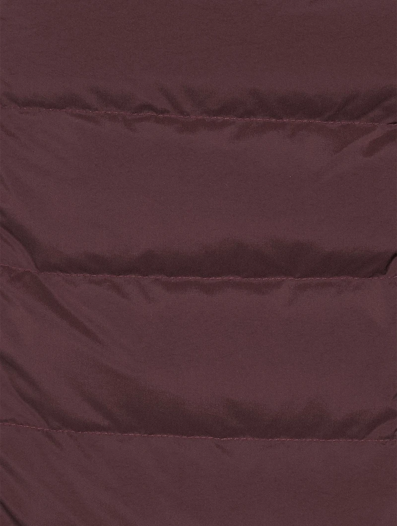 Damson Mixed Media Down Vest
