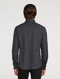 Cotton Tailored Shirt Check Print
