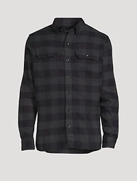 Cotton Slim-Fit Shirt Check Print