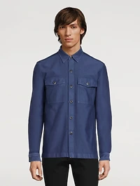 Garment-Dyed Overshirt