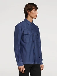 Garment-Dyed Overshirt
