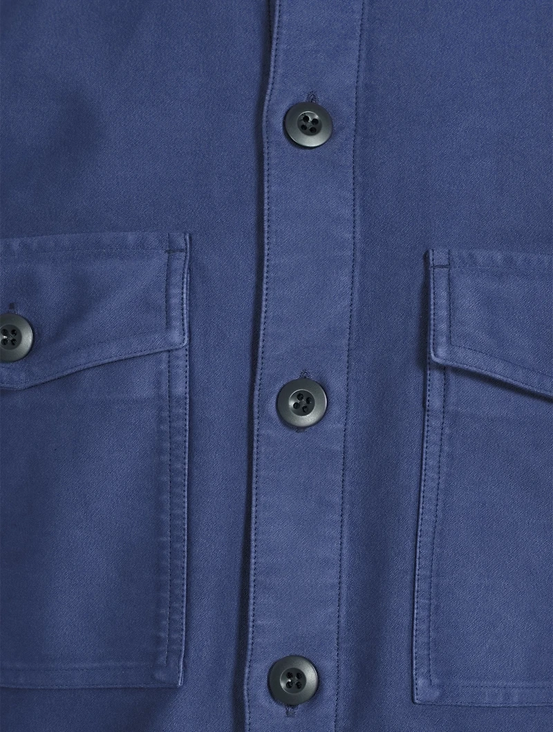 Garment-Dyed Overshirt