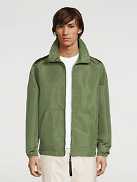 Silk-Blend Faille Blouson Jacket