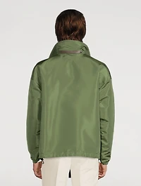 Silk-Blend Faille Blouson Jacket