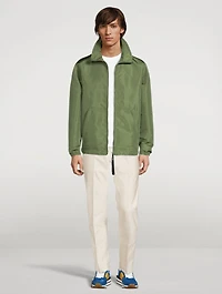 Silk-Blend Faille Blouson Jacket