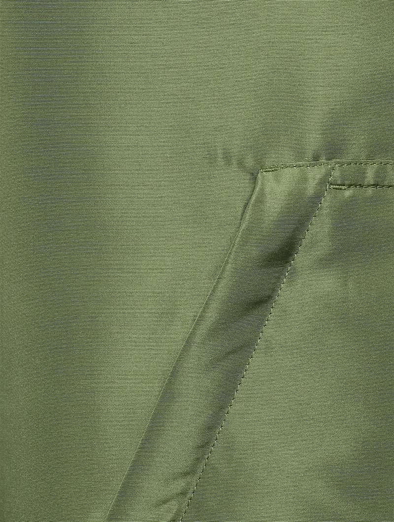 Silk-Blend Faille Blouson Jacket